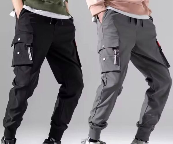 Wholesale Summer Trend Multi-pocket Plus Size Polyester Fibre Custom Men's Trousers Casual Cargo Pants